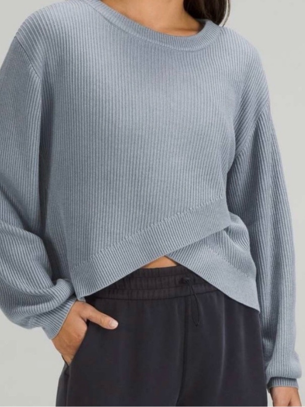 Lululemon Crossover Sweater - Chambray Blue size 10